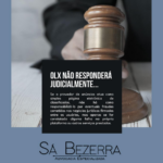 OLX NÃO RESPONDERÁ JUDICIALMENTE…