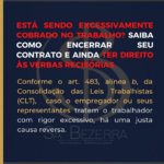 ESTÁ SENDO EXCESSIVAMENTE COBRADO NO TRABALHO? SAIBA COMO ENCERRAR SEU CONTRATO E AINDA TER DIREITO ÀS VERBAS RECISÓRIAS