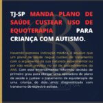 TSJ-SP MANDA PLANO DE SAÚDE CUSTEAR USO DE EQUOTERAPIA PARA CRIANÇA COM AUTISMO.